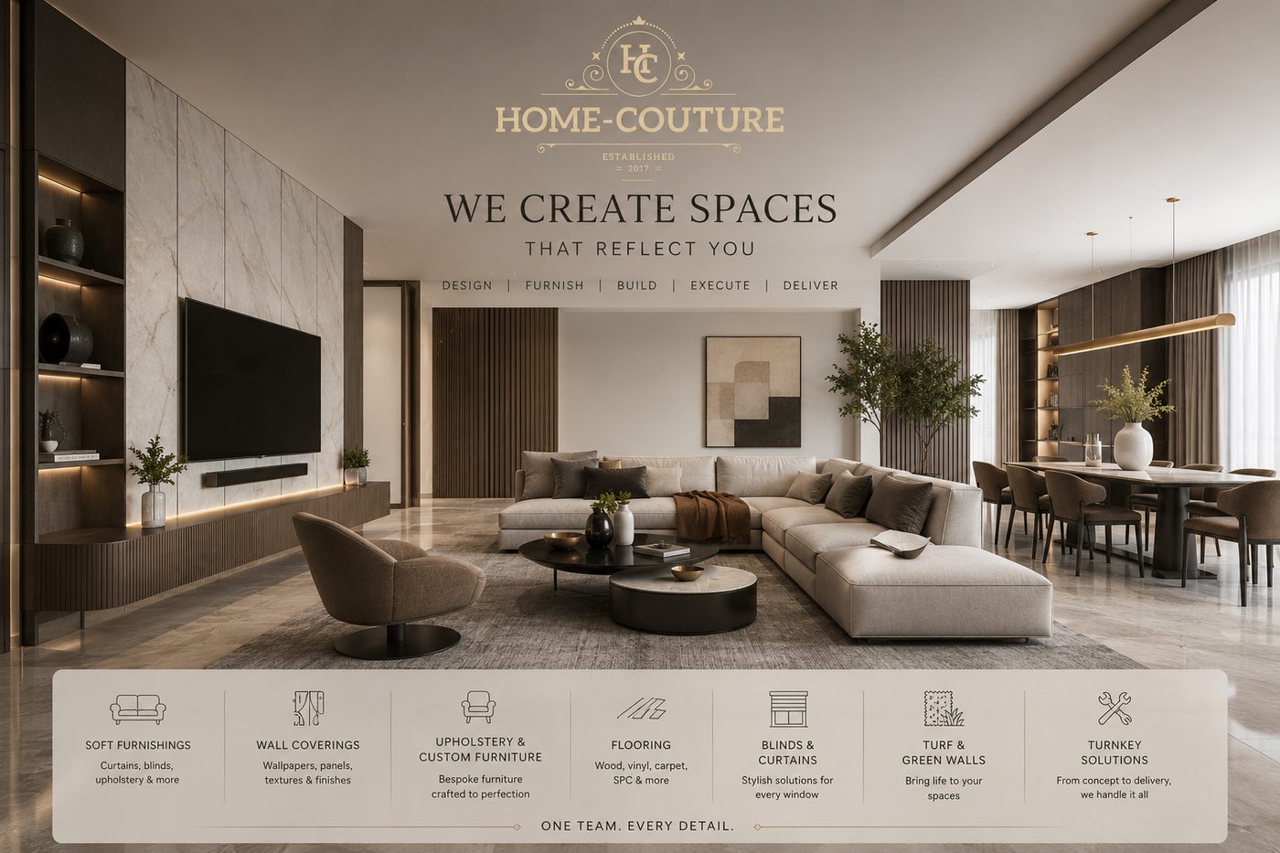 Home Couture showroom lounge