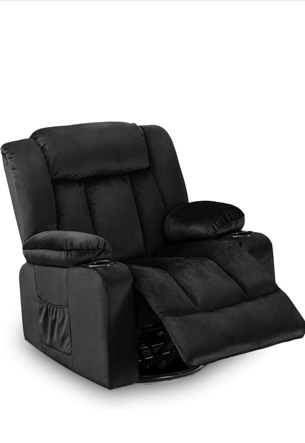 Reclining Armchair — Plush comfort, swivel base