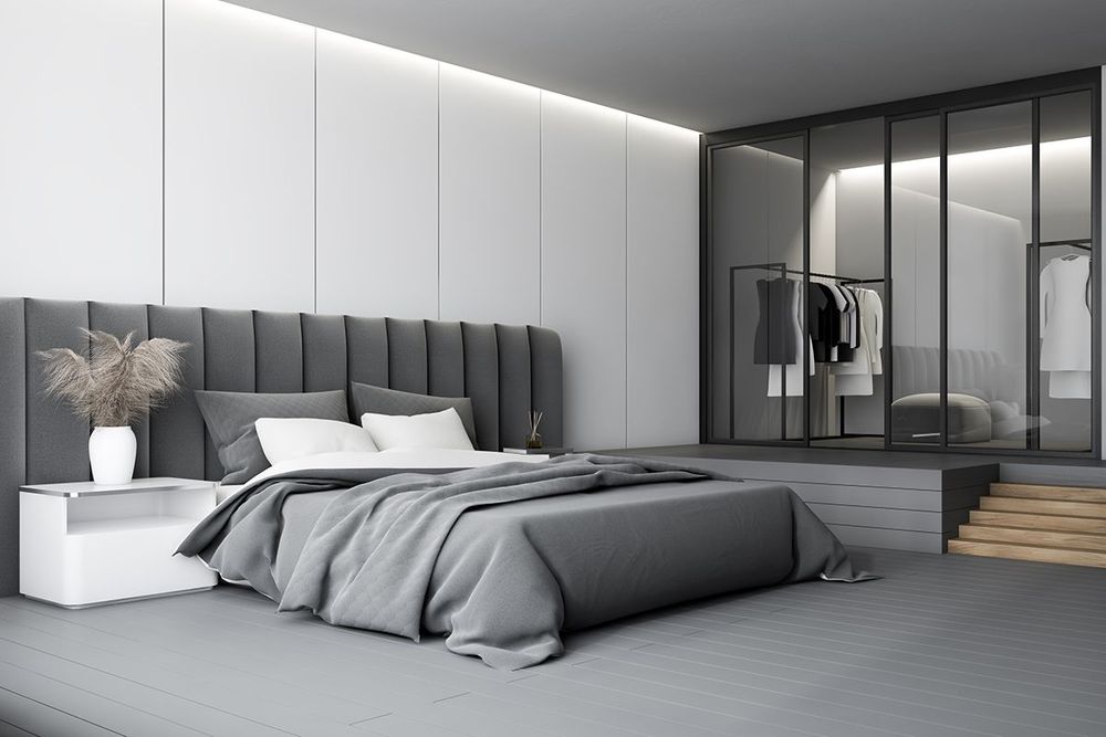 Platform Bed — Minimalist bedroom