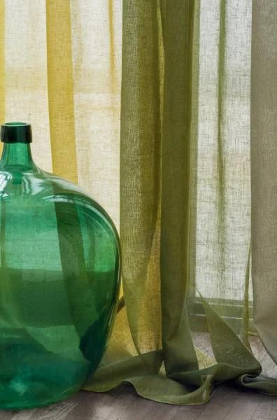 Curtain Detail — Textured sheer linen