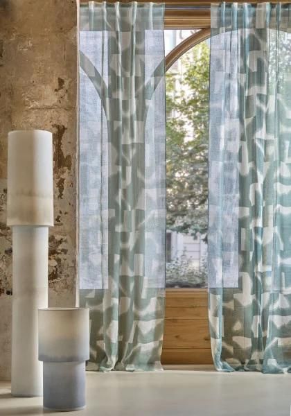 Patterned Sheers — Arched window styling